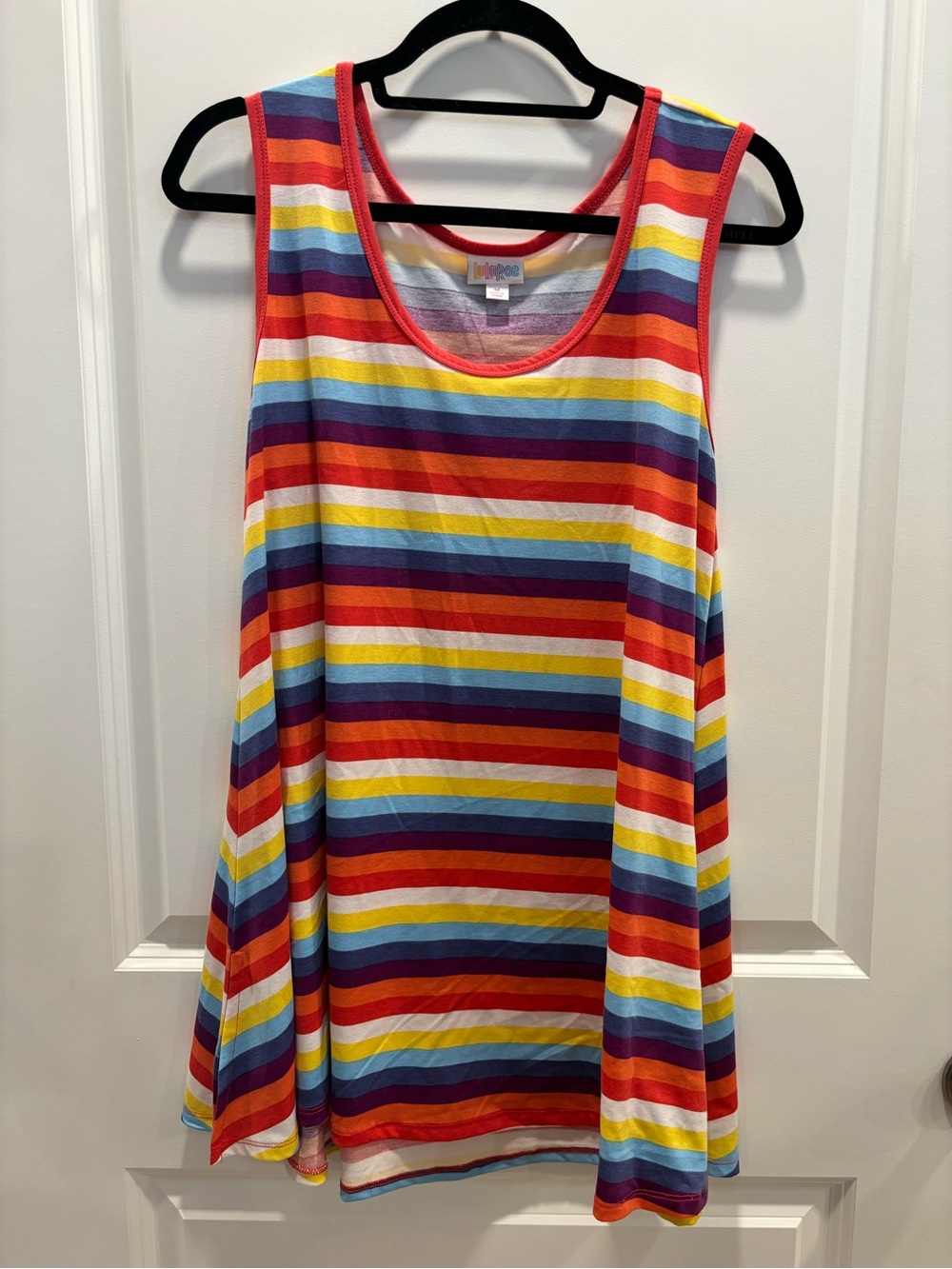 LuLaRoe Perfect Tank Striped Scoop Neck Swing Tank